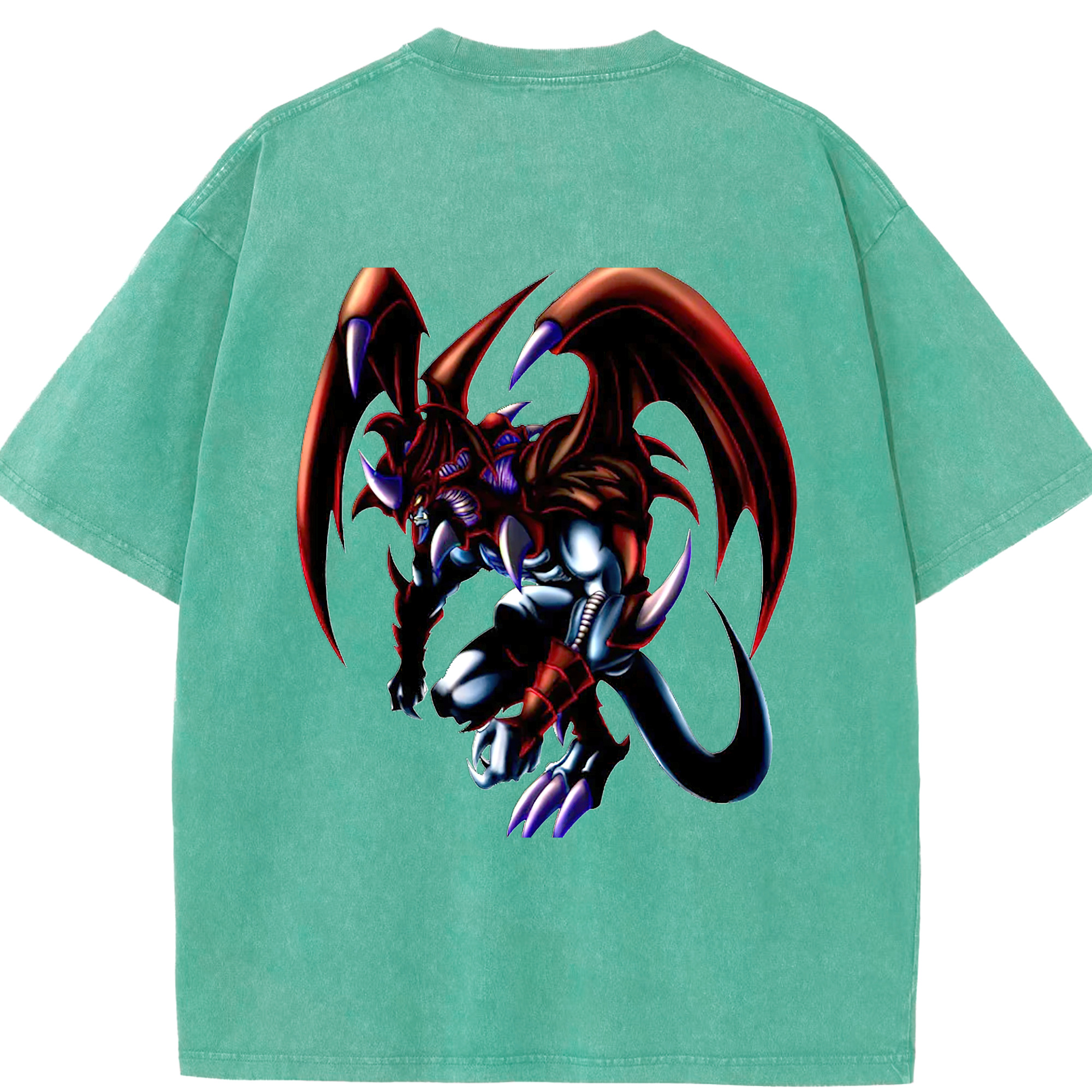 （画像用） 遊☆戯☆王 Yu-Gi-Oh! 綿100% ヴィンテージ風 半袖Tシャツ（背面プリント）
